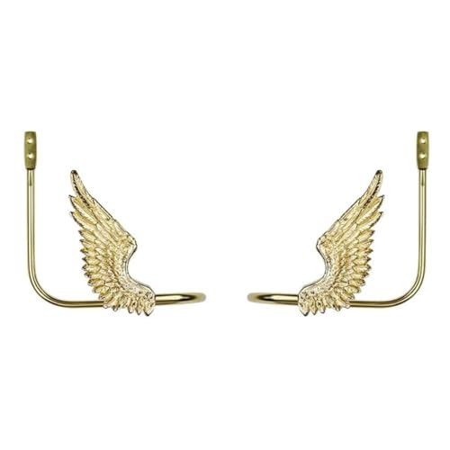 Vorhang-Raffhalter, Vorhanghaken, Vorhanghalter, Gardinenhaken, kreative Flügel, Skulptur, dekorative Vorhanghaken für Vorhänge(Set of 2) von ArknAv