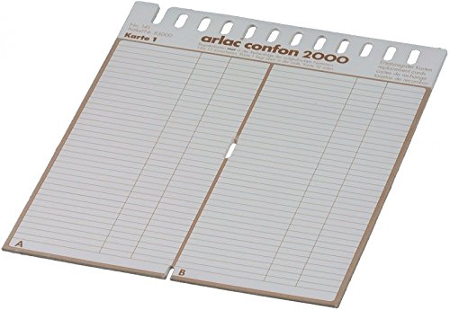arlac 0830 Ersatzregister und Zwischenblattgarnituren Confon 2000 arlac 0830 Ersatzregister und Zwischenblattgarnituren Confon 2000 von arlac