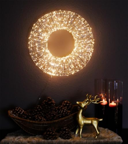 LED Leuchtkranz 800 LED 50 cm mit Timer Lichterkranz Weihnachtskranz Weihnachtsbeleuchtung Deko Kranz Deluxe LED Leuchtkranz 800 LED 50 cm mit Timer Lichterkranz Weihnachtskranz Weihnachtsbeleuchtung Deko Kranz Deluxe von Arnusa