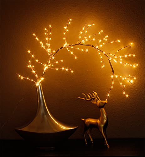 LED Leuchtzweig 120 cm 160 LED warmweiß Lichterzweig Innen und Außen Baum Weihnachtsbeleuchtung Dekozweig LED Leuchtzweig 120 cm 160 LED warmweiß Lichterzweig Innen und Außen Baum Weihnachtsbeleuchtung Dekozweig von Arnusa