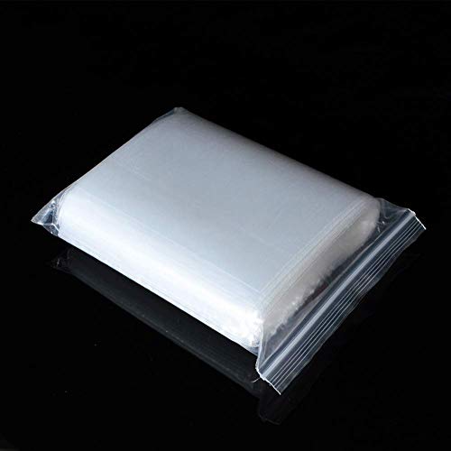 100 Druckverschlussbeutel Zip Beutel Plastiktüten Verschluss WiederverschließBare Ziplock Beutel Gefrierbeutel Zipper Polybeutel 20x28cm von Arohana