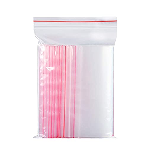 100 Zip Beutel Plastiktüten Verschluss WiederverschließBare Ziplock Beutel Druckverschlussbeutel Gefrierbeutel Zipper Polybeutel 16x24cm von Arohana