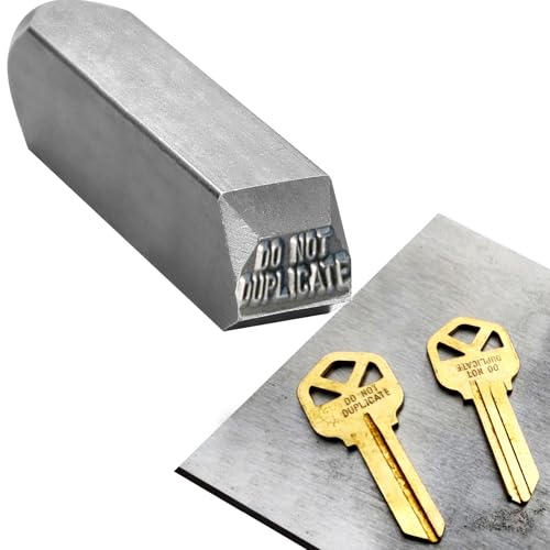 Metallstempel für Schlüssel nicht duplizieren, Stahlstanzwerkzeug, Stempelschlüssel für Büro (1/16 Zoll Charakter) von Arokimi