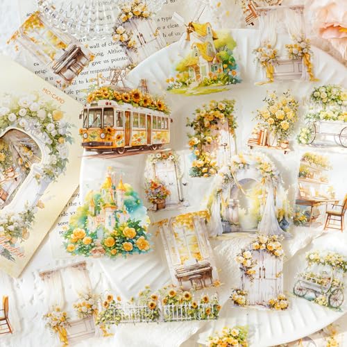 180pcs Scrapbooking Stickers Set,Blumengarten-Thema Sticker PET Bullet Journal Zubehör Aufkleber für Aesthetic Scrapbook,Fotoalbum,Journaling ,Calendar, Notebook Album DIY 180pcs Scrapbooking Stickers Set,Blumengarten-Thema Sticker PET Bullet Journal Zubehör Aufkleber für Aesthetic Scrapbook,Fotoalbum,Journaling ,Calendar, Notebook Album DIY von Arpaper