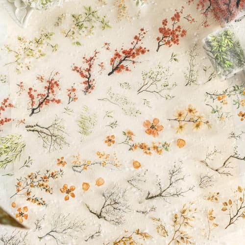 Arpaper Scrapbook Zubehör Stickers Set,6 Rolls Blumen Branch Themed Sticker,PET Washi Tape Aesthetic Sticker Decorative for Bullet Journal Zubehör,Journaling,Photo Album,Notebook(Flower Branch Series) Arpaper Scrapbook Zubehör Stickers Set,6 Rolls Blumen Branch Themed Sticker,PET Washi Tape Aesthetic Sticker Decorative for Bullet Journal Zubehör,Journaling,Photo Album,Notebook(Flower Branch Series) von Arpaper
