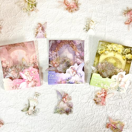 Arpaper Scrapbooking Stickers Set 90pcs Scrapbook Zubehör Aufkleber Mädchen Vintage Stickers Aesthetic Blumen,Schmetterlinge,Feen Sticker für Fotoalbum,Scrapbooking,Calendar,DIY,Laptop(Flower Elf 1) Arpaper Scrapbooking Stickers Set 90pcs Scrapbook Zubehör Aufkleber Mädchen Vintage Stickers Aesthetic Blumen,Schmetterlinge,Feen Sticker für Fotoalbum,Scrapbooking,Calendar,DIY,Laptop(Flower Elf 1) von Arpaper