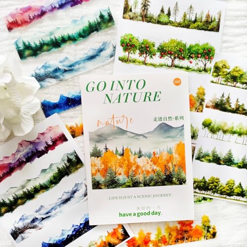 Scrapbooking Bullet Journal Zubehör,Scrapbook Sticker aus der Kollektion Plants und Natur Für Scrapbook Zubehör, Fotoalbum,Kalender,Scrapbooking,DIY Crafts,Painting(The Breath of Nature) von Arpaper