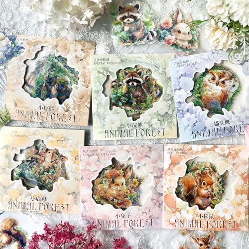 Scrapbooking Bullet Journal Zubehör Stickers 60pcs,Thema Tier Sticker PET Scrapbooking Aufkleber für DIY Aesthetic Scrapbook,Journaling ,Fotoalbum,Calendar, Notebook Album Sticker Scrapbooking Bullet Journal Zubehör Stickers 60pcs,Thema Tier Sticker PET Scrapbooking Aufkleber für DIY Aesthetic Scrapbook,Journaling ,Fotoalbum,Calendar, Notebook Album Sticker von Arpaper