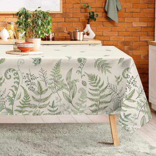 Arquiel Tischdecke Landhaus Vintage Blätter, Tischdecken Abwaschbar Rechteckige Wasserabweisend Tischtuch Tischdeck Für Garten, Küche Essen Parteien Frühling/Sommer (152 X 264 cm) von Arquiel