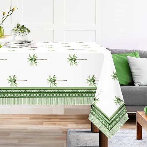 Arquiel Tischdecke Tropisch Palme, Tischdecken Abwaschbar Rechteckige Tischtuch Pflanzen Tischdeck Für Garten, Küche Essen Parteien Sommer (152X213Cm) von Arquiel