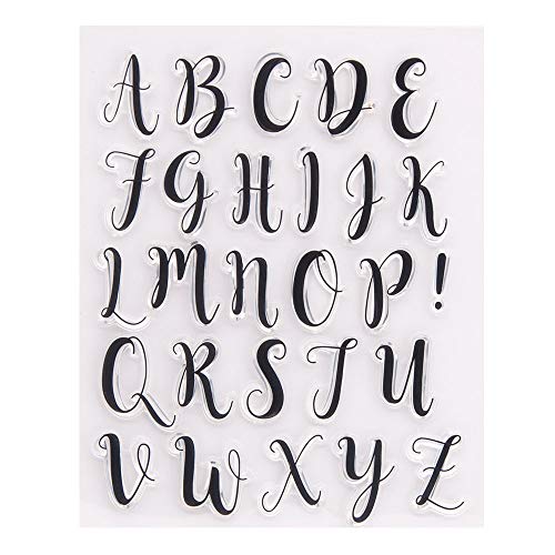 Arrietty Großbuchstaben Alphabet Alphabas ABC Buchstaben klar Stempel für Kartengestaltung Dekoration und DIY Scrapbooking von arriettycraft