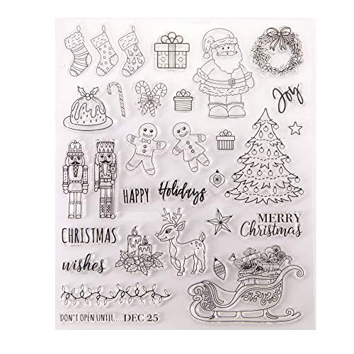 arriettycraft Frohe Weihnachten Schneemann Weihnachtsbaum Berry Branch Ornament Socken Hirsch Weihnachtsmann Frohe Feiertage Klare Briefmarken für Weihnachtskarten Dekoration Scrapbooking Stempel arriettycraft Frohe Weihnachten Schneemann Weihnachtsbaum Berry Branch Ornament Socken Hirsch Weihnachtsmann Frohe Feiertage Klare Briefmarken für Weihnachtskarten Dekoration Scrapbooking Stempel von Arrietty
