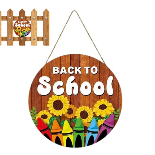 Arroopu Klassenzimmer Willkommensschild - Kreidetafel Als Türschild - Holztafel Klassenzimmerdeko Für Schüler Kindergartenkinder Foto Requisiten Innen Außen Schulbeginn Arroopu Klassenzimmer Willkommensschild - Kreidetafel Als Türschild - Holztafel Klassenzimmerdeko Für Schüler Kindergartenkinder Foto Requisiten Innen Außen Schulbeginn von Arroopu