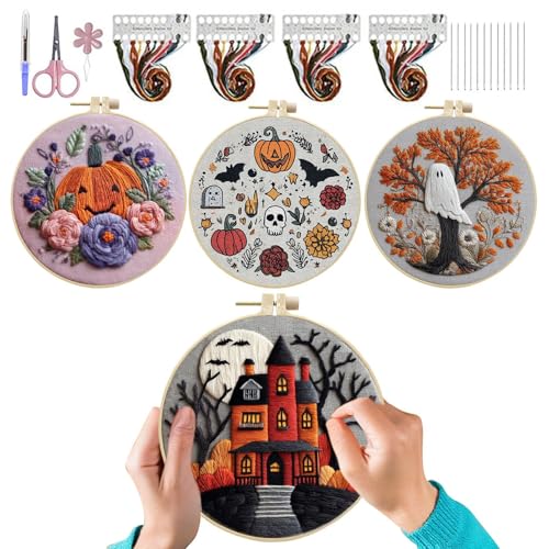 Arroopu Stick-Set Halloween - Gruselige -Motive Stick-Set - Mit Anleitung Für Frauen Männer Kinder Familie Freunde Arroopu Stick-Set Halloween - Gruselige -Motive Stick-Set - Mit Anleitung Für Frauen Männer Kinder Familie Freunde von Arroopu