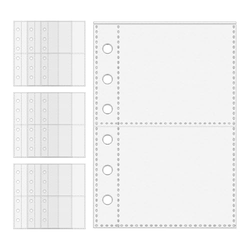 Arrovarp Seitenschutzfolien – 6-Ringbuch-Schutzseiten | Kartenhüllen für Fotos, Quittungen, Aufkleber, Tickets, Studenten, Lehrer, Skizzierer, Reisende, Schule, Büro von Arrovarp