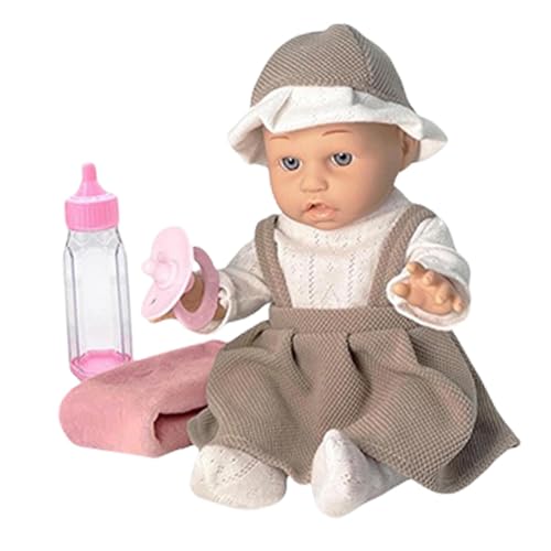 Arrovarp Wiedergeborene Puppe, wiedergeborene Babys, Wiedergeborene Babypuppe, Reborn Babies-Puppen, 12-Zoll-Reborn-Puppenspielzeug für Kleinkinder mit Kleidung, Flasche und Schnuller von Arrovarp