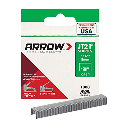 Arrow 215 Heftklammern, 8 mm, 1000 Stück von Arrow