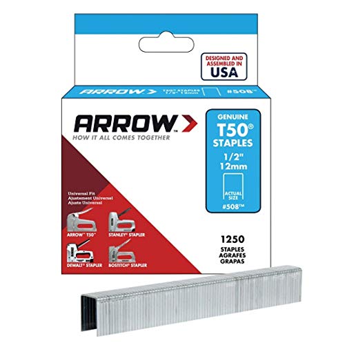 Arrow T50 Heftklammern, 12 mm, 1250 Stück von Arrow