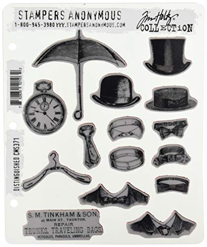 Stampers Anonymous CMS-371 Distinguished Ausgezeichnet, Gummi, Grau, Rot, Large, 15 stück Stampers Anonymous CMS-371 Distinguished Ausgezeichnet, Gummi, Grau, Rot, Large, 15 stück von Stampers Anonymous