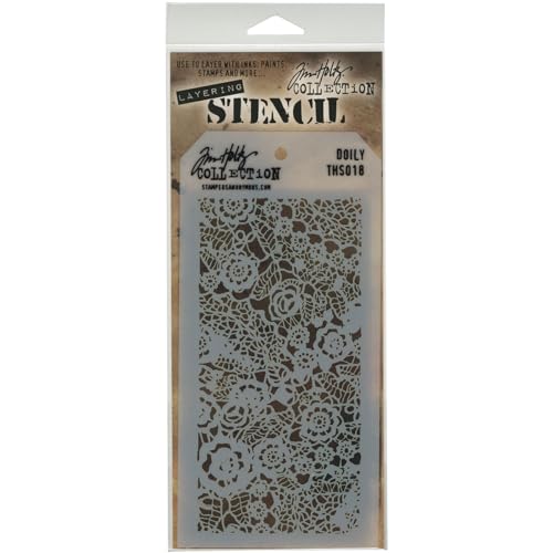 Art Gone Wild Plastik Tim Holtz Spitzendecke Schablone, Synthetic Material, durchsichtig, 28.6 x 11.4 x 0.1 cm Art Gone Wild Plastik Tim Holtz Spitzendecke Schablone, Synthetic Material, durchsichtig, 28.6 x 11.4 x 0.1 cm von Stampers Anonymous