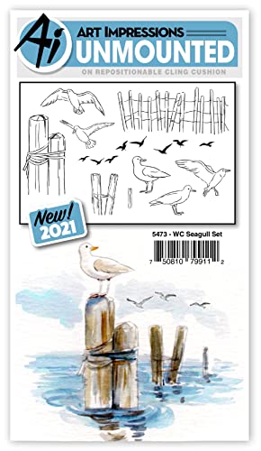 Art Impressions Wasserfarben, Gummistempel, Seagull-Set Art Impressions Wasserfarben, Gummistempel, Seagull-Set von Art Impressions