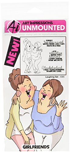 Art impressionss Freundinnen selbst Gummi Stempel 9 Zoll x 11,4, Lachen von Art Impressions