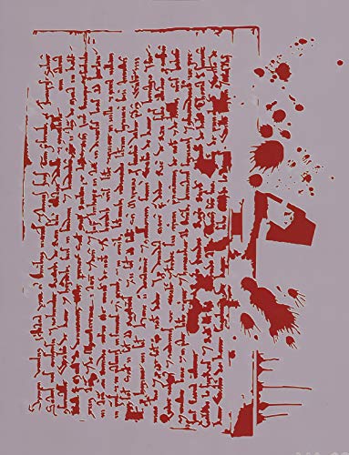 Schablone Schrift 4 zum Malen und Zeichnen A4, 21 x 29 cm, Stencil, Buchstaben, Zahlen, Alphabet, Brief, Antik von Art LIFE