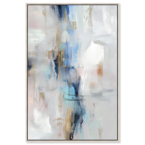Art Remedy Ocean Spray II Leinwand Grün Abstrakte Kunst Silberrahmen 20x30 von Art Remedy