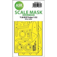 28-B/D Trojan - Double-sided express fit mask [Kitty Hawk] von Art Scale Kit