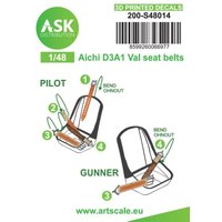 Aichi D3A1 Val - Seat belts - 3D printed decals von Art Scale Kit