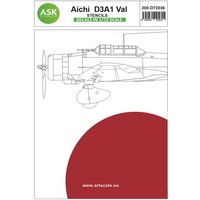 Aichi D3A1 Val - Stencils Aichi D3A1 Val - Stencils von Art Scale Kit