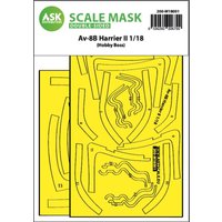 Av-8B Harrier II - Double-sided express fit mask [HobbyBoss] von Art Scale Kit