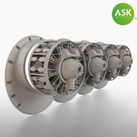 B-29 engine set - Wright R-3350-57, 4 pc. set B-29 engine set - Wright R-3350-57, 4 pc. set von Art Scale Kit