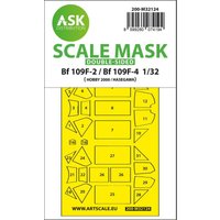 Bf 109F-2 / Bf 109F-4 - Double-sided express fit mask [Hasegawa] von Art Scale Kit