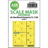 De Havilland Vampire F.3 - Double-sided painting mask [Airfix] von Art Scale Kit