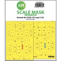 Dornier Do 335A-10 two seater - Double-sided mask [HK Models] von Art Scale Kit