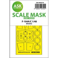 F-104A/C - One-sided express fit mask [Kinetic] von Art Scale Kit