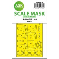 F-104G/S - Double-sided express fit mask [Kinetic] von Art Scale Kit