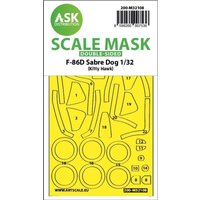 F-86D Sabre Dog - Double-sided express fit mask [Kitty Hawk] von Art Scale Kit