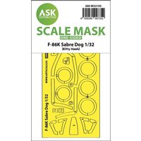 F-86K Sabre Dog - One-sided express fit mask [Kitty Hawk] von Art Scale Kit