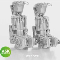 GRU7A ejection seats with seat belts 2 pcs, rec. for F-14A/B Early - 3D print [Great Wall Hobby] von Art Scale Kit