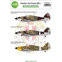 Hawker Hurricane Mk.I part 1 - Italian AF and Jugoslavia AF Hawker Hurricane Mk.I part 1 - Italian AF and Jugoslavia AF von Art Scale Kit