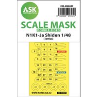 N1K1-Ja Shiden - Double-sided mask self-adhesive pre-cutted [Tamiya] von Art Scale Kit
