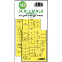 Nakajima B5N2 Type 97 - Double-sided express fit painting mask [Border Model] von Art Scale Kit