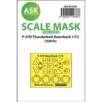 P-47D Thunderbolt Razorback - One-sided express mask [Tamiya] von Art Scale Kit