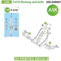 P-51D Mustang seat belts - 3D printed decals P-51D Mustang seat belts - 3D printed decals von Art Scale Kit