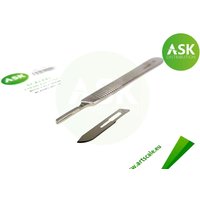 Scalpel stainless steel with 3pcs spare blades no.10 Scalpel stainless steel with 3pcs spare blades no.10 von Art Scale Kit