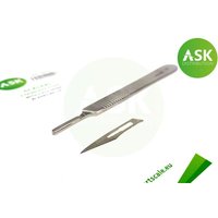Scalpel stainless steel with 3pcs spare blades no.11 Scalpel stainless steel with 3pcs spare blades no.11 von Art Scale Kit