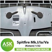 Spitfire Mk.I/Ia/Va Wheel bays - FOAM flexibel express fit mask [Kotare] von Art Scale Kit
