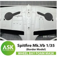 Spitfire Mk.Vb Wheel bays - FOAM flexibel express fit mask [Border Model] von Art Scale Kit